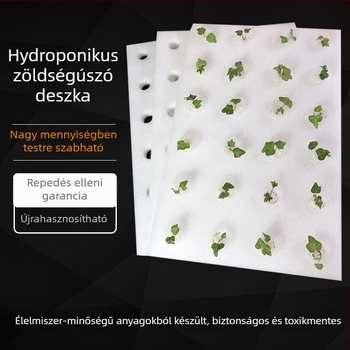 Hidropónikus úszó ültető tábla hal- és zöldségszimbiózishoz – műanyag, növény-támasz és kert dekoráció, Fukai Green View