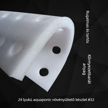 Hidropónikus úszó ültető tábla hal- és zöldségszimbiózishoz – műanyag, növény-támasz és kert dekoráció, Fukai Green View