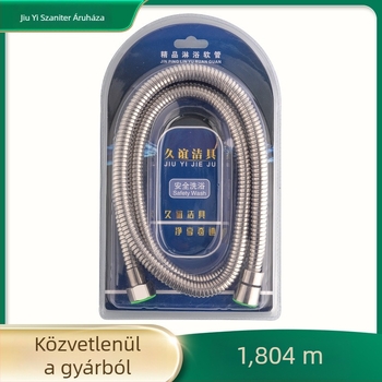 304 rozsdamentes acél zuhanycső, modell 304 zuhanycső, manuális szerelés, névleges nyomás 1.6 MPa, üzemi hőmérséklet 0–100°C