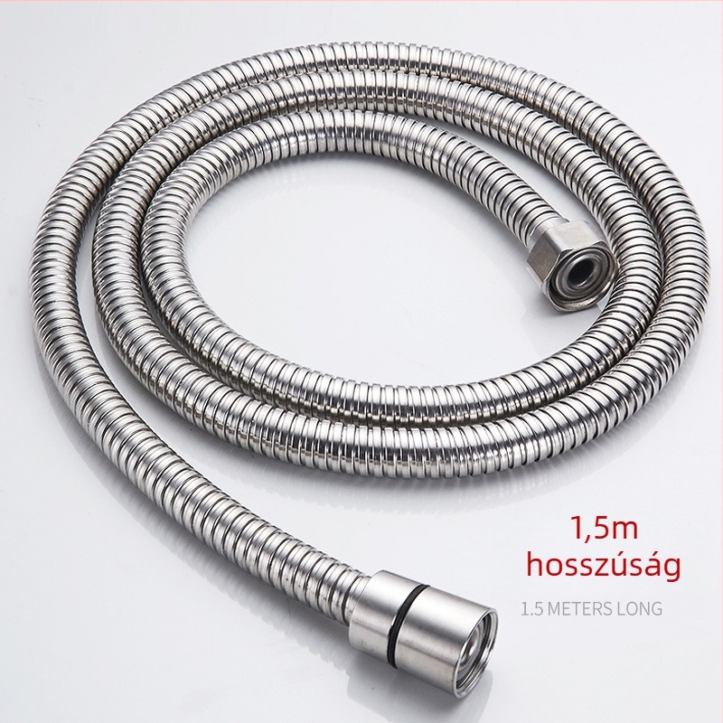 304 rozsdamentes acél zuhanycső, modell 304 zuhanycső, manuális szerelés, névleges nyomás 1.6 MPa, üzemi hőmérséklet 0–100°C