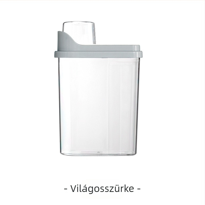 Átlátszó, dupla rétegű, zárható nedvességálló tárolóedény macskáknak és kutyáknak, műanyag, 2.5L