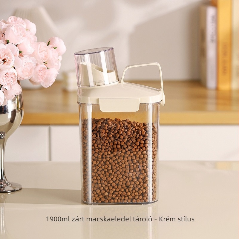 Honghao élelmiszer-minőségű szilikon zárható kisállat-tároló edény, nedvesség- és kártevő-mentes