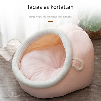 Négy évszakos macska- és kutyaház, félzárt fészek macskának és kutyának