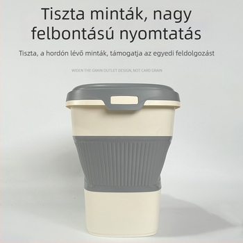 26 literes összecsukható eteltároló tartály háziállatok számára, zárható, nedvességálló, macska- és kutyatáp számára