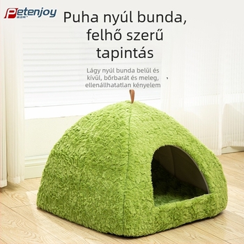 Pedi Bear plüss macska barlang és állat sátor – zárt, meleg, négy évszakos használathoz