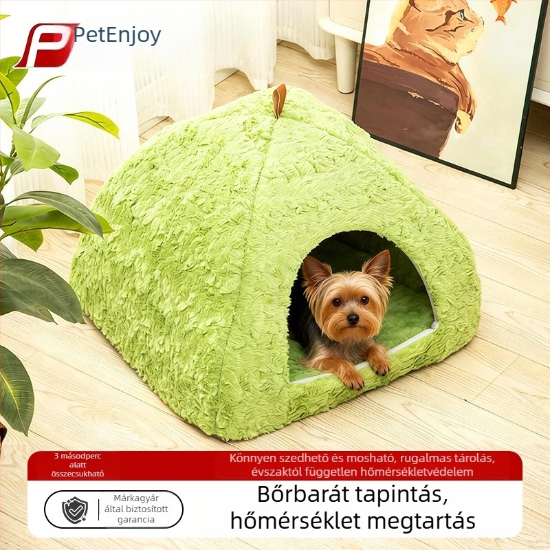 Pedi Bear plüss macska barlang és állat sátor – zárt, meleg, négy évszakos használathoz