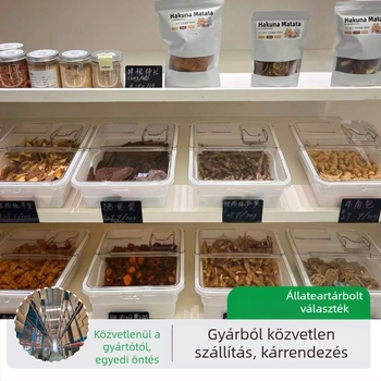 Ecobox Műanyag Tároló Doboz Macska- és Kutyatáplálékhoz – Zárható, Nedvességálló és Rovarálló, Személyre szabható