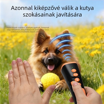 Hordozható ultrahangos kutyariasztó, kézi működtetés, kültéri, anti-bark eszköz