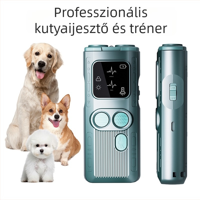Ultrahangos kutyariasztó, kézi, hordozható, nagy teljesítményű, újratölthető ABS műanyagból készült készülék