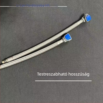 Konyhai csaptele húzható teleszkópos tömlője, egypontos adaptercső, 304 szövött PEX belső cső, plug-in telepítés, 65°C működési hőmérséklet