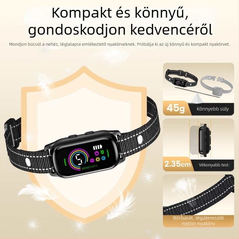 Powerful Merchant gumiból készült anti-ugató nyakörv, általános használatra
