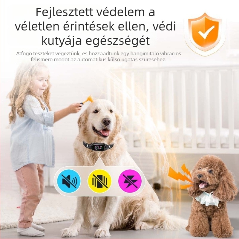 Powerful Merchant gumiból készült anti-ugató nyakörv, általános használatra
