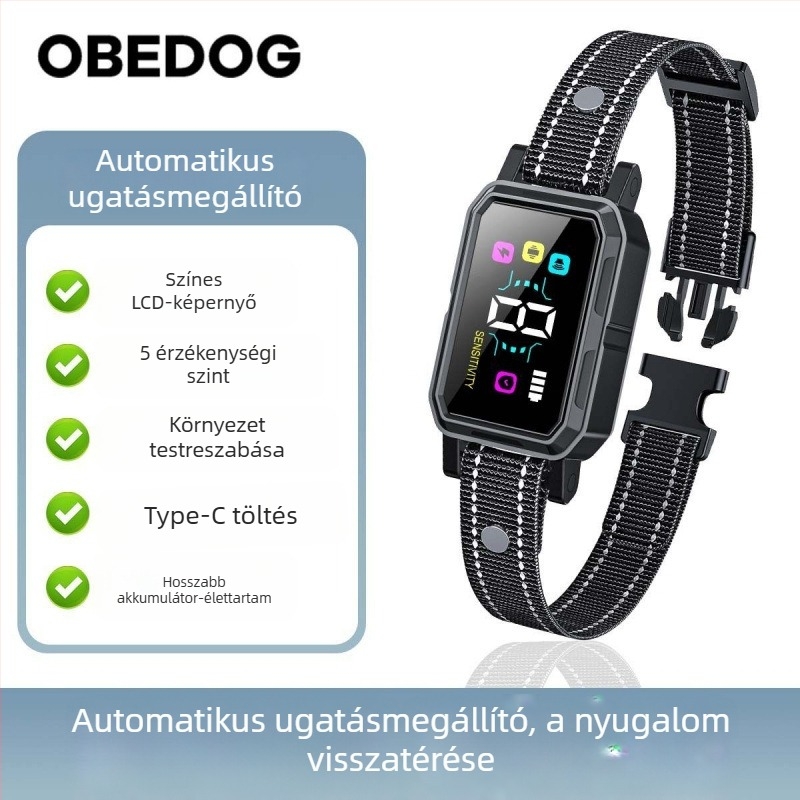 Powerful Merchant gumiból készült anti-ugató nyakörv, általános használatra