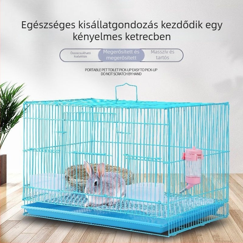 Fém nyúlketrec kisállatok számára, Eredet: Kína, Import: Nem, Márka: Egyéb, Háziállat fészek
