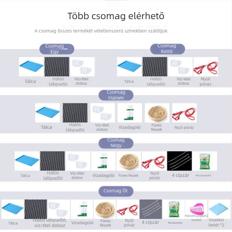 Fém nyúlketrec kisállatok számára, Eredet: Kína, Import: Nem, Márka: Egyéb, Háziállat fészek