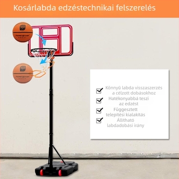 Kosárlabda labdájának visszafuttató készülék — hordozható, kültéri dobásokhoz és beltéri edzéshez; PVC anyag, Morris Dan márka, testreszabás elérhető, magáncímke elérhető