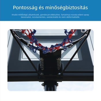 Falihoz szerelt kosárgyűrű otthoni/kültéri edzéshez — acélszerkezet, 2,4 kg súly, testreszabható