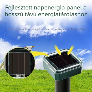 Ultrahangos kültéri macskariasztó, hosszú távú hatás, elektronikus macskariasztó