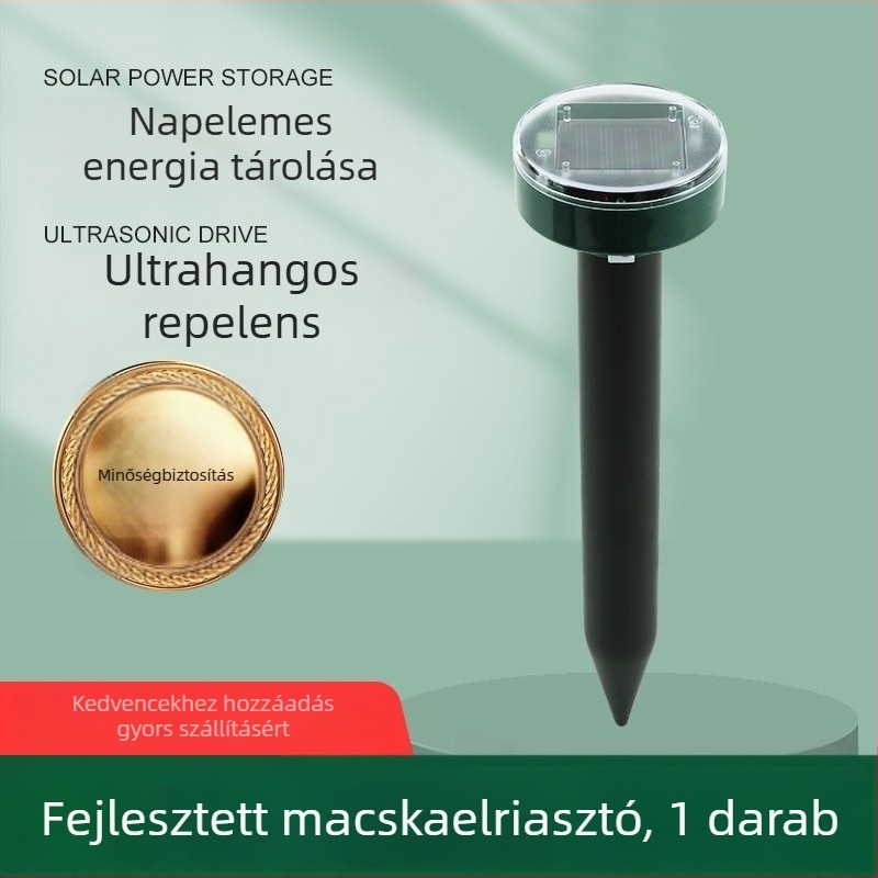 Ultrahangos kültéri macskariasztó, hosszú távú hatás, elektronikus macskariasztó