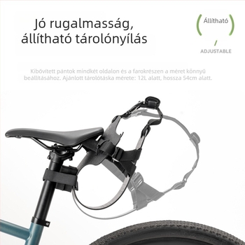 Hátsó kerékpár-rögzítő bikepacking táskához – alkalmas országúti és terep túra biciklikhez