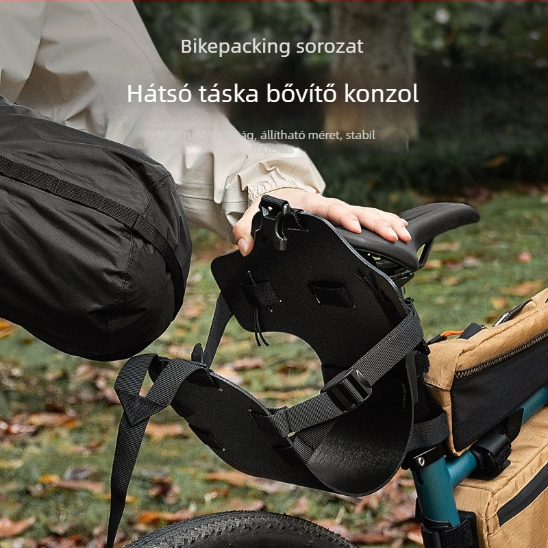 Hátsó kerékpár-rögzítő bikepacking táskához – alkalmas országúti és terep túra biciklikhez