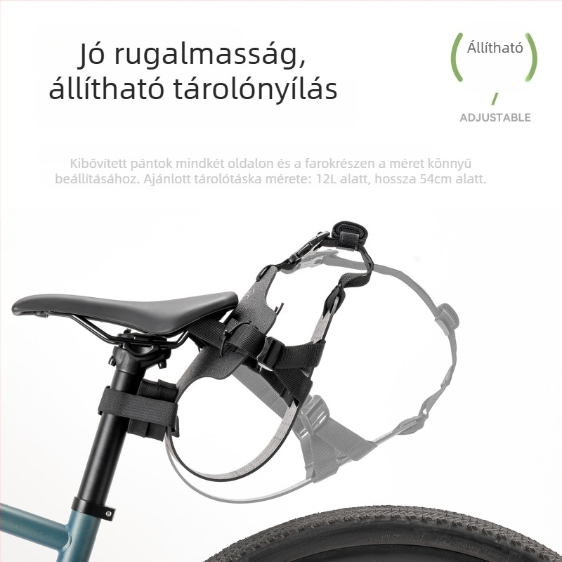 Hátsó kerékpár-rögzítő bikepacking táskához – alkalmas országúti és terep túra biciklikhez