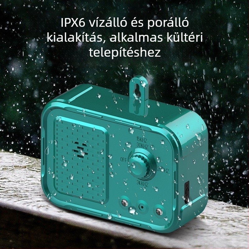  Ultrahangos kiképzőeszköz kutyáknak, ugatás elleni, hordozható, vízálló, többfunkciós