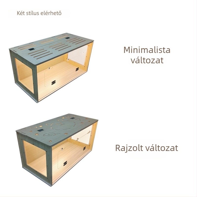 Totoro hörcsög ketrec, fából készült, alkalmas hörcsög számára, termékkód 735570592359pdf