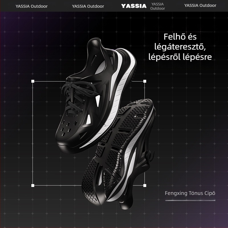 Férfiaknak szóló szandál EVA felsőrésszel és EVA talppal, strand-stílus, fűzős záródás