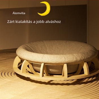 Gyro macskafészek, fa kör alakú, minden évszakra alkalmas