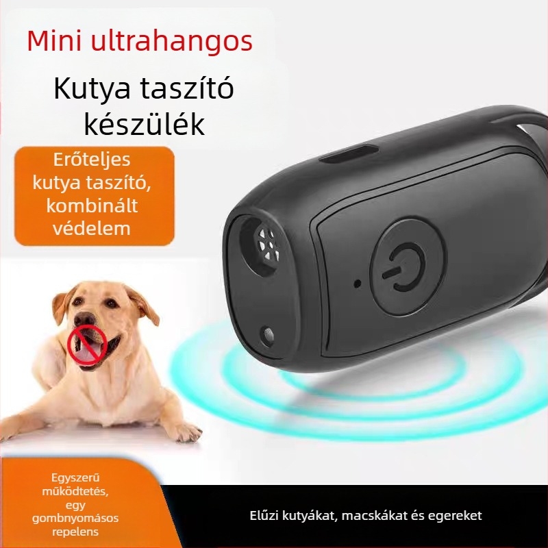 Ultrahangos kutyariasztó, ABS anyag, alkalmas kutyáknak, nem importált