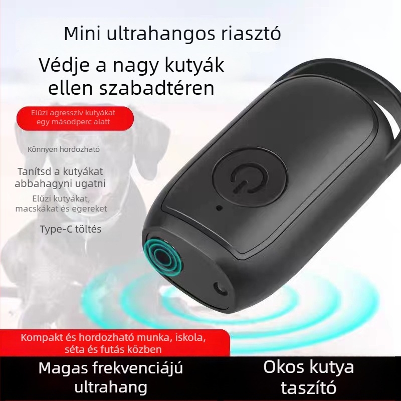 Ultrahangos kutyariasztó, ABS anyag, alkalmas kutyáknak, nem importált