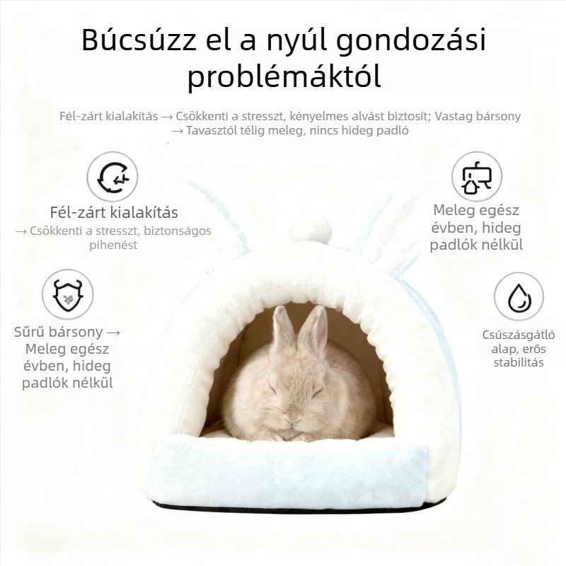 Kisállatfészek – téli meleg pamutfészek kistestű állatoknak (Kód: ZY345; Anyag: Egyéb; Kategória: Kisállat fészek; Import: Nem)