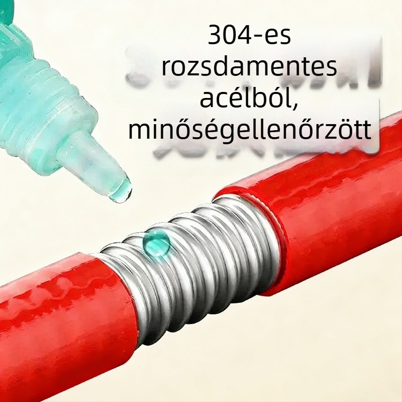 Rozsdamentes acél hullámos vízcső bojlerhez, 4-pontos interfész, 304, 3 MPa, 100°C