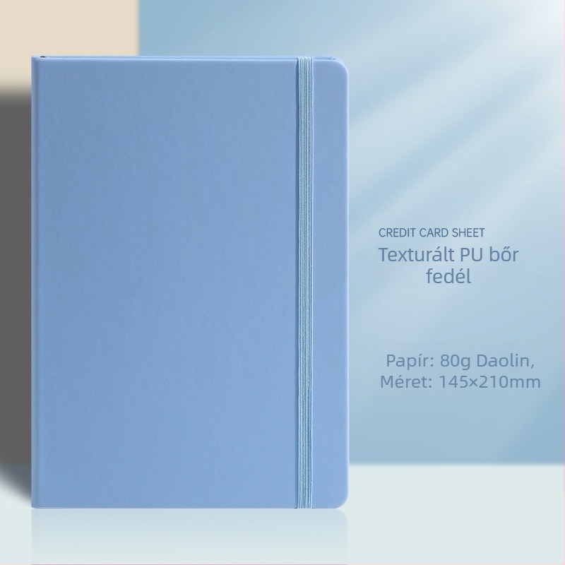 Yulin notesz PU borítóval, szálas ragasztott kötés, Daolin papír 80gsm, 100–200 oldal