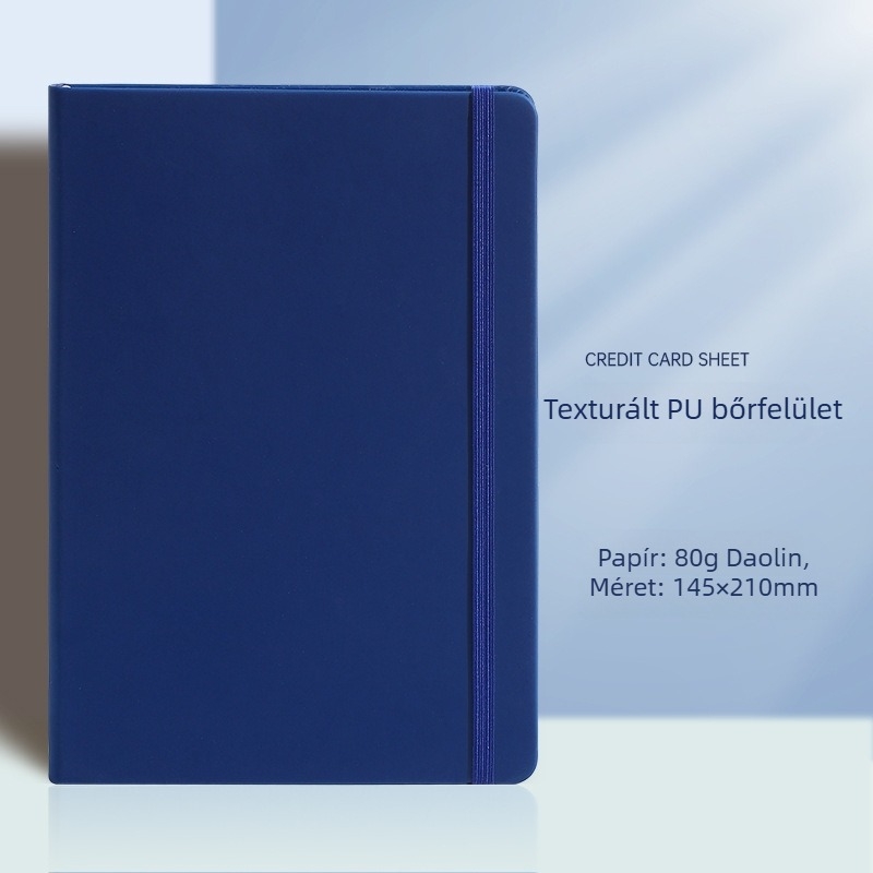 Yulin notesz PU borítóval, szálas ragasztott kötés, Daolin papír 80gsm, 100–200 oldal