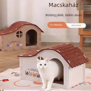 Macska fészek — poliészter rostból; Macskáknak; kisállat odúk és ketrecek