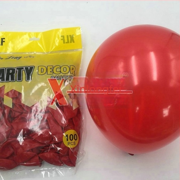 Xinlongfei latex dekoratív gömbölyű ballon esküvői ívhez, gyöngyházfényű felülettel és logónyomással