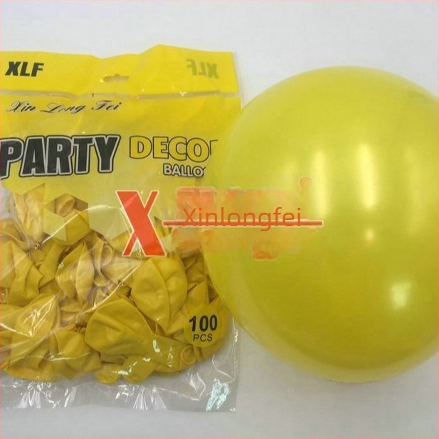 Xinlongfei latex dekoratív gömbölyű ballon esküvői ívhez, gyöngyházfényű felülettel és logónyomással