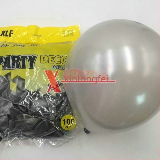 Xinlongfei latex dekoratív gömbölyű ballon esküvői ívhez, gyöngyházfényű felülettel és logónyomással