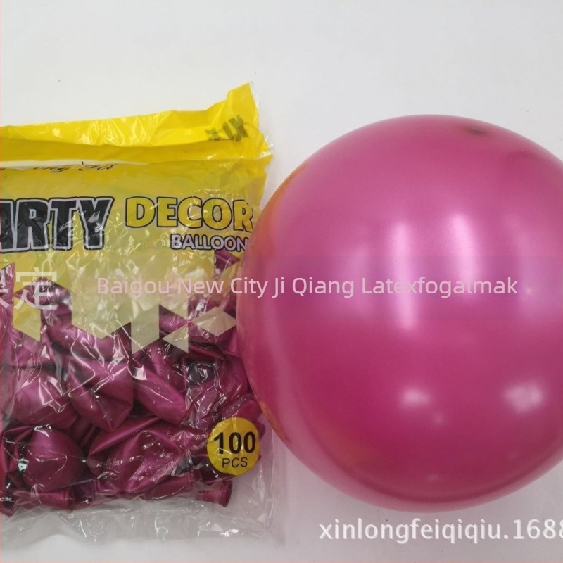 Xinlongfei latex dekoratív gömbölyű ballon esküvői ívhez, gyöngyházfényű felülettel és logónyomással