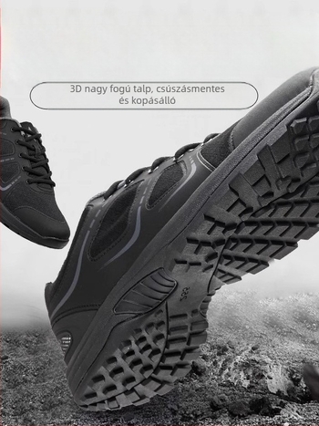 Cross-country futócipő elöl fűzőzárással, len felső rész, EVA talp, viszkóz talp technológia