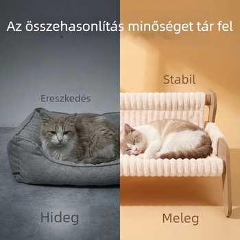 Új stílusú macska kanapéágy, népszerű háziállat ágy macskáknak és kutyáknak, minden évszakban használható, levehető és mosható, plüss macskaágy