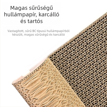 Star Cat macskafészek és kaparódeszka hullámkartonból, pastoriális stílus, 8 darabos csomag, kis testű macskáknak