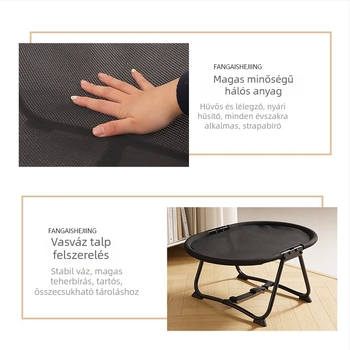 Összecsukható macskafészek - lélegző textil, négy évszakos használatra, beltéri és kültéri