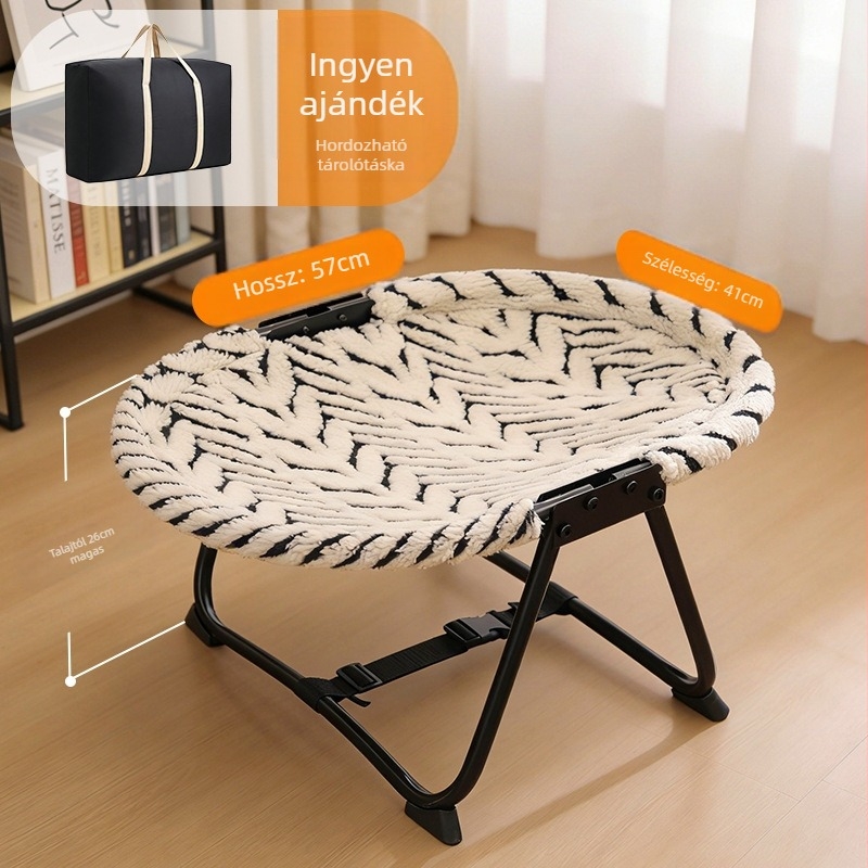 Összecsukható macskafészek - lélegző textil, négy évszakos használatra, beltéri és kültéri