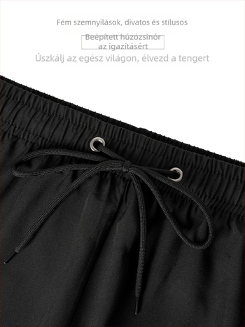 Férfiaknak két rétegű úszónadrág, gyorsan száradó, rugalmas szövet, 95% poliészter + 5% spandex, GSM 120