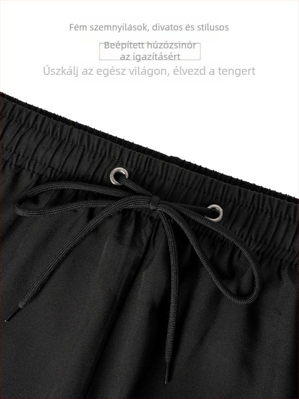 Férfiaknak két rétegű úszónadrág, gyorsan száradó, rugalmas szövet, 95% poliészter + 5% spandex, GSM 120