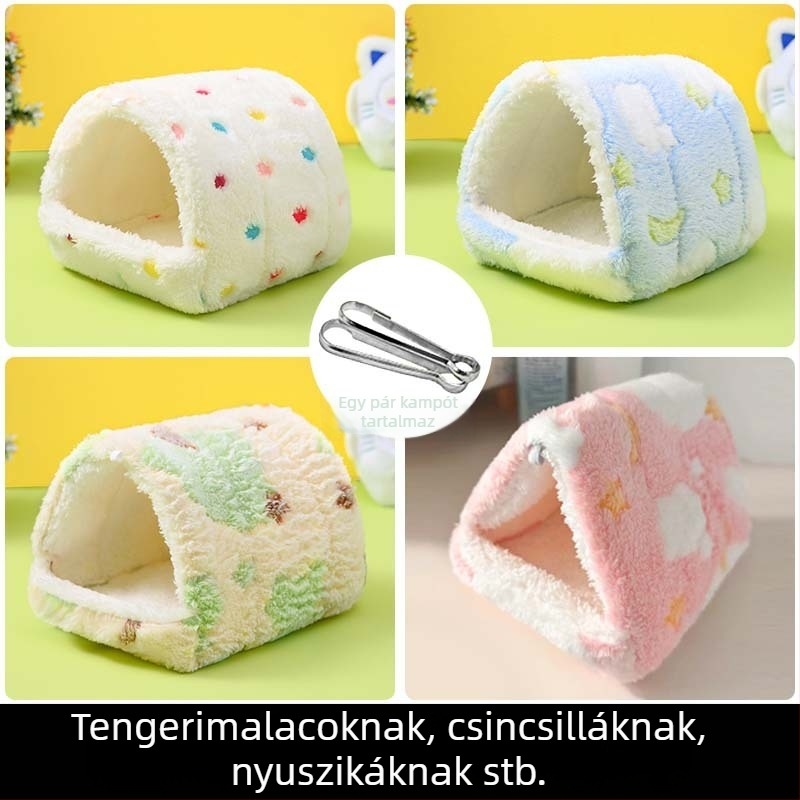 Téli meleg pamut hörcsögfészek