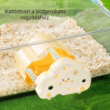 Hamster menekülőház, ABS, beltéri használatra, rajzfilm stílus, pihenés és elrejtőzés